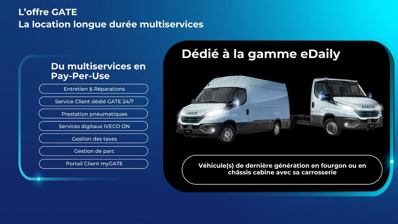 Gamme eDaily Fourgon ou Châssis-cabine
