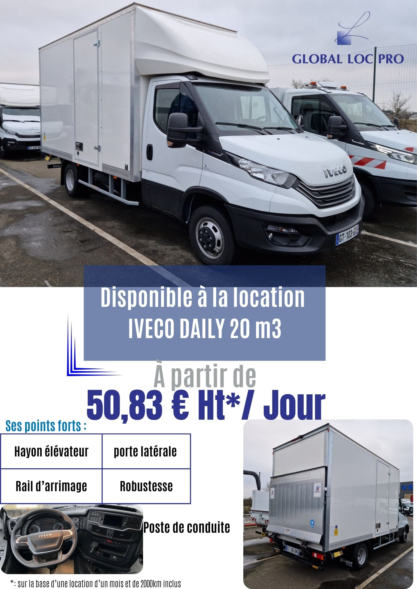 20m3 Daily disponible à la location