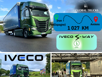 IVECO S-Way GNC parcours 1 027 Km 