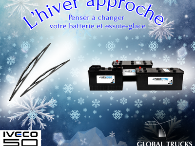 Promotion sur des batteries et essuie-glaces IVECO 
