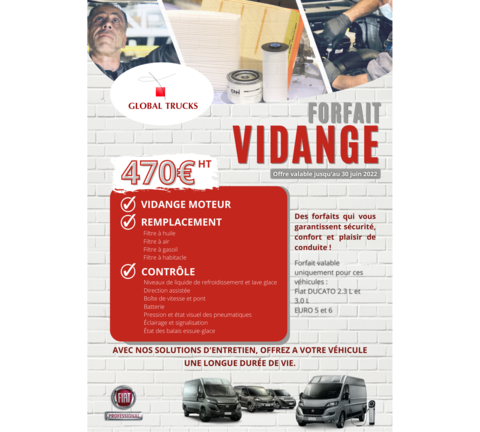 Forfait Vidange Camping Car Fiat