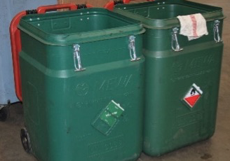 Conteneur de collecte pour recyclage des déchets 